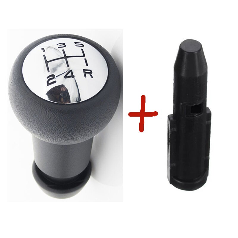 Voor Peugeot Partner -On Auto Pookknop Lever Shifter Stick Gaiter Boot Cover Pu Leer Voor Citroen berlingo Iii MK3: Knob and Adapter