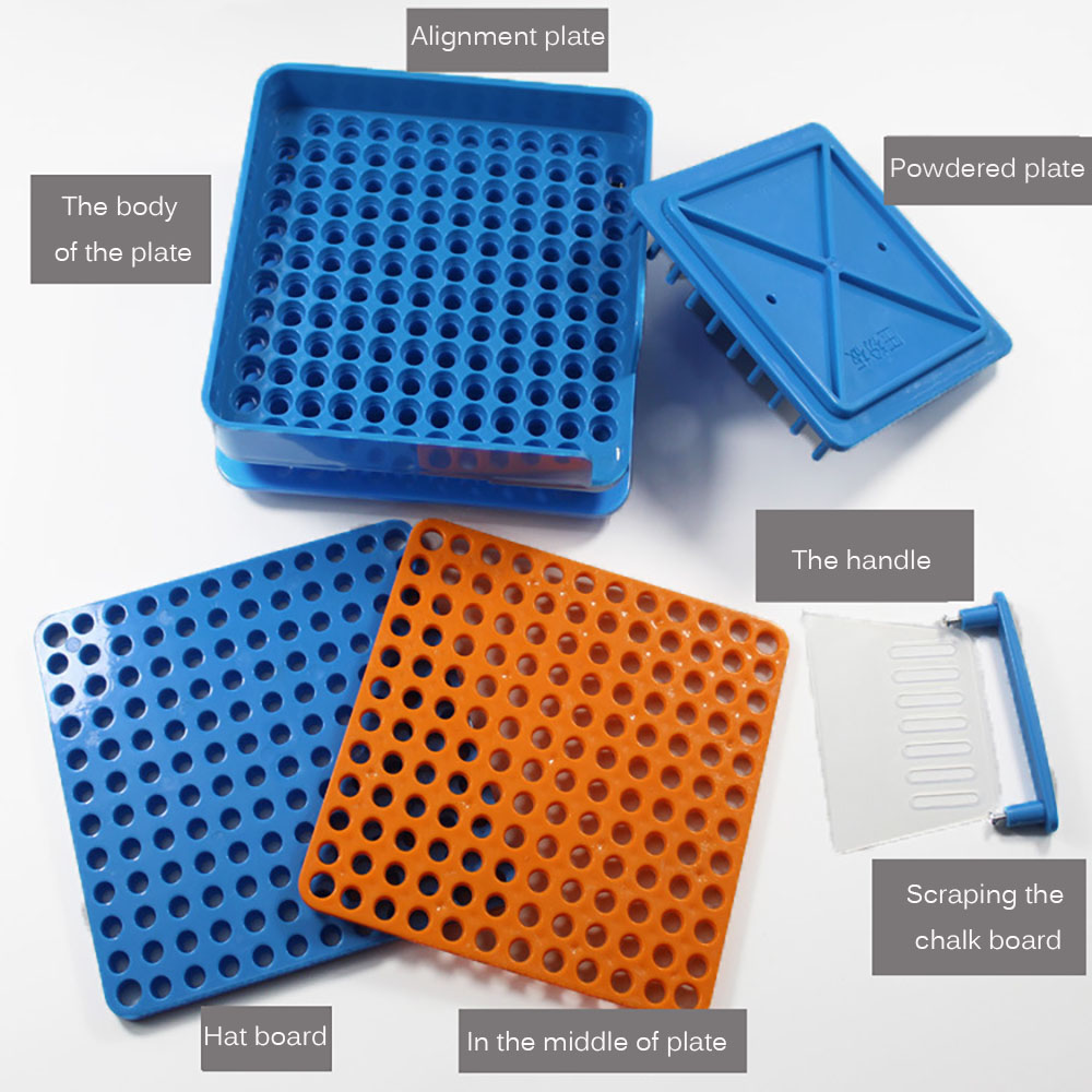 140-Holes Capsule Filling Machine Manual Coffee Powder Filling Plate ABS Capsule Filler Household Filling Board Tool