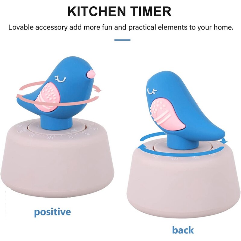 Kitchen Timer Mechanical Egg Timers Figure Countdown Alarm Timer Cooking Learning Work Time Timer For Home