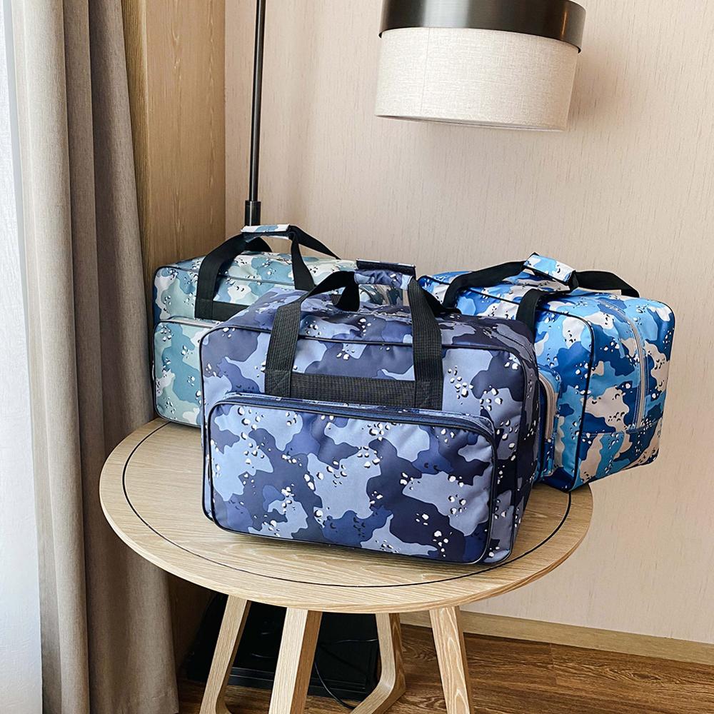 Viagem portátil armazenamento bolsa ferramenta sacos de bagagem bolsas durante a noite sacos de fim de semana unisex grande capacidade máquina costura