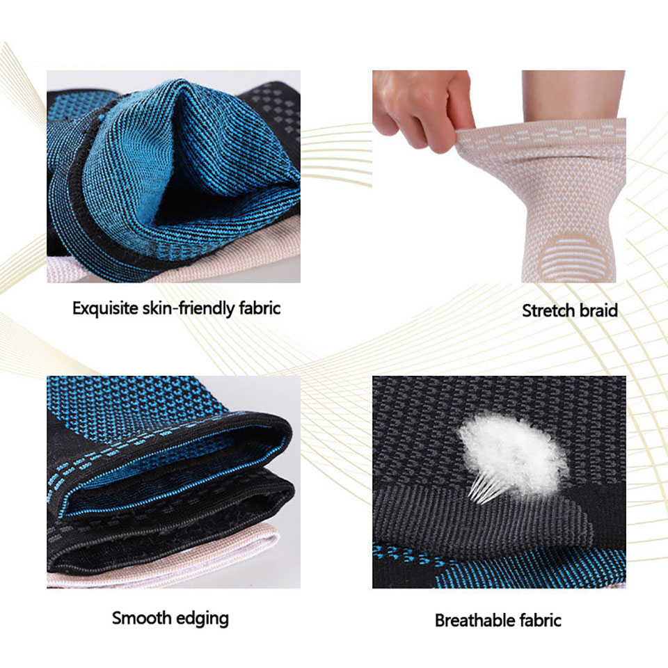 Protecteur de cheville , 1 pièce, Compression tricotée, Support serré pour le sport, le basket-ball, le Football