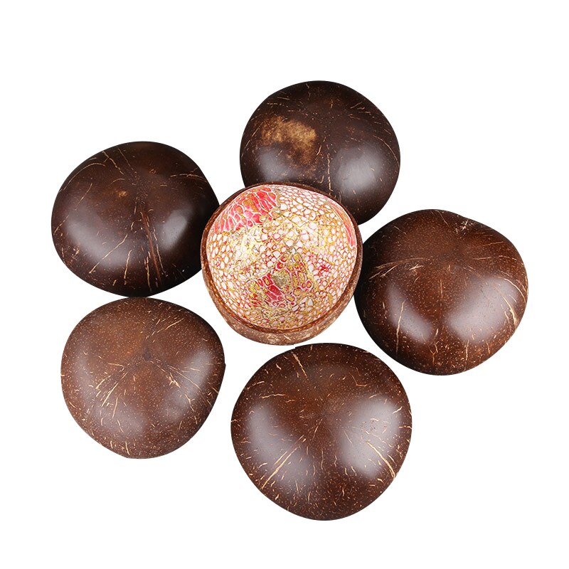 Skål slik opbevaring dekoration naturlig fad kokosnødskal giftfri frugt miljøvenlig