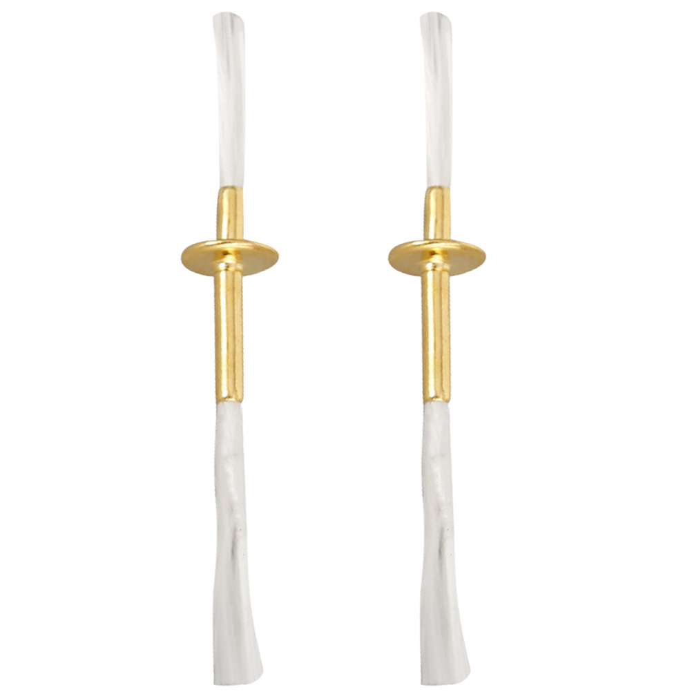 2 Stuks Lont Buis Olielamp Brander Diy Voeding Metalen Kerosine Glas Vervanging Katoenen Draad: Default Title