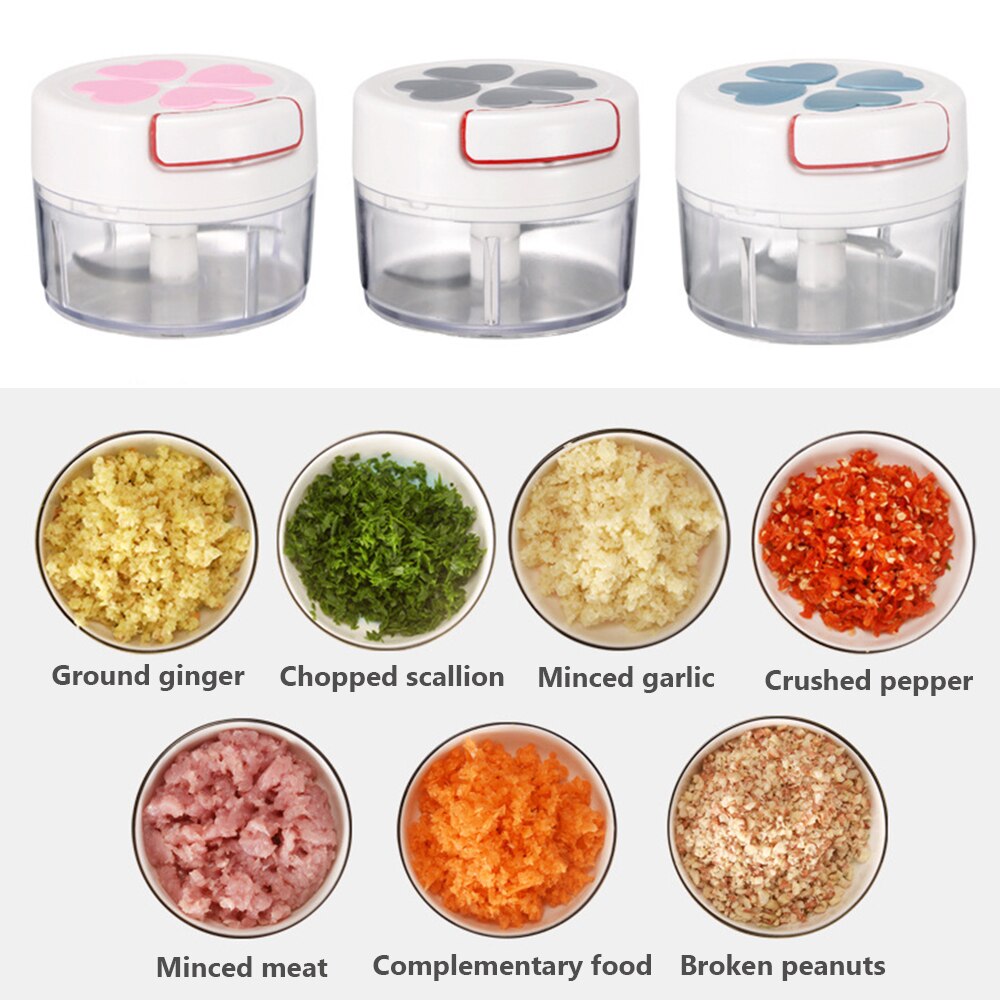 170ml mini kraftfull manuell köttkvarn handkraft hackare köttkvarn mixer mixer för att hugga kött frukt grönsaksnötter