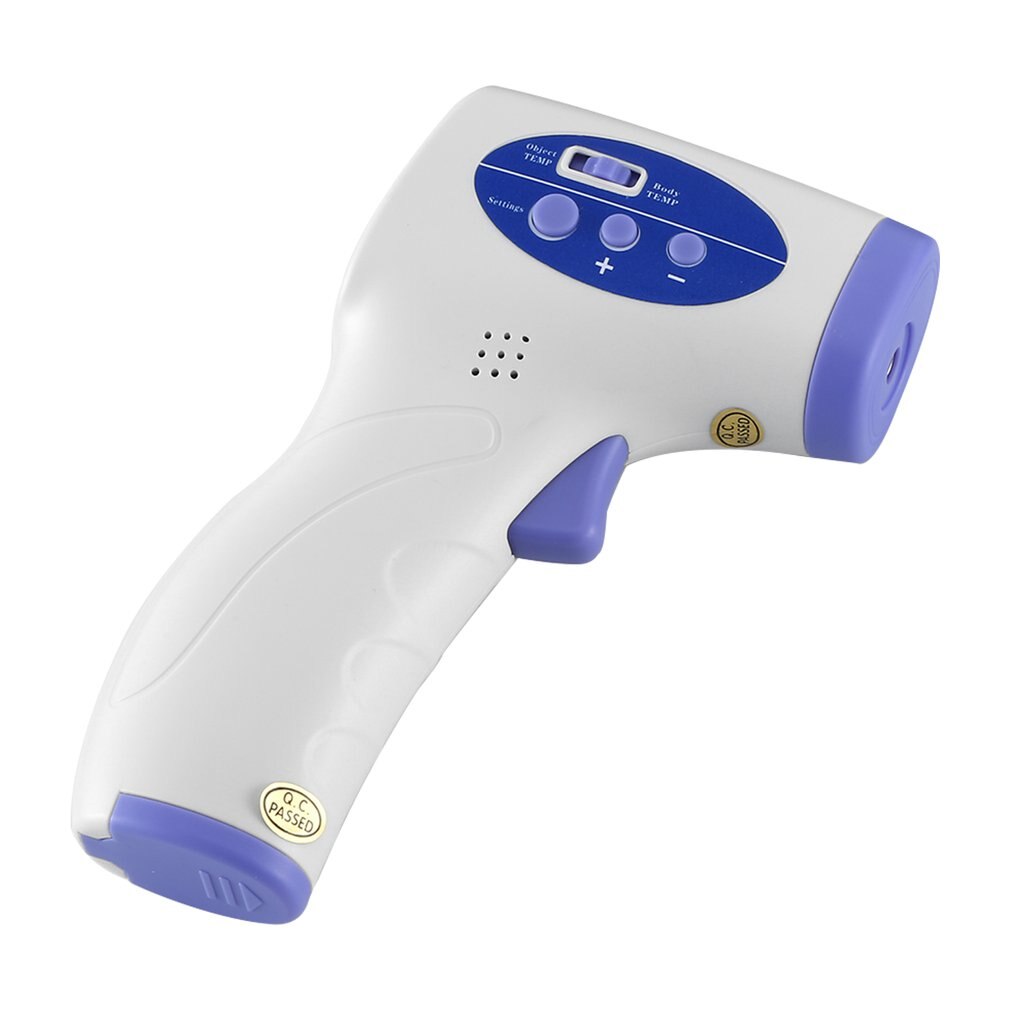 Digital infrared thermometer sensor object non-contact measurement device three-color backlight setting mode 99 ℃ and switchable