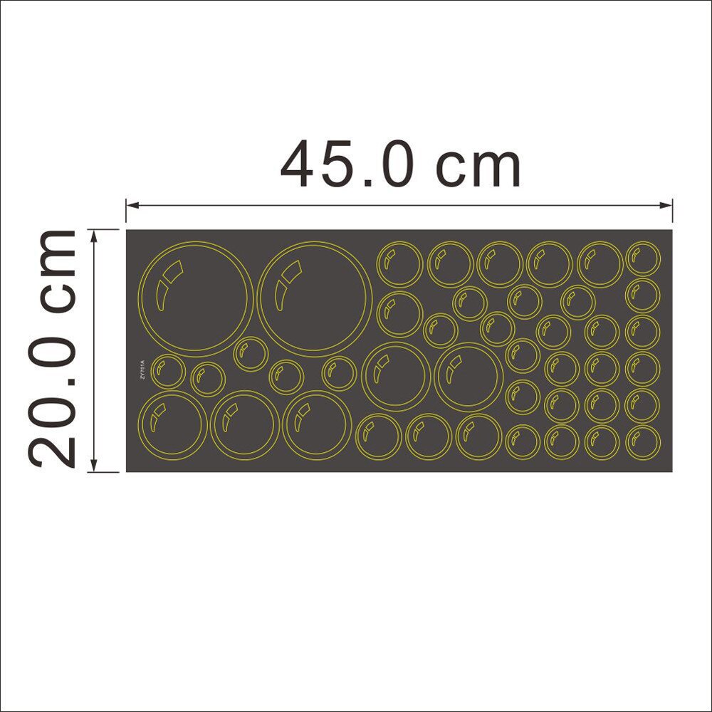 Bellen Cirkel Verwijderbare Muur Behang Badkamer Raam Sticker Decal Thuis Diy Muurstickers Home Decor Etiqueta De La Pared