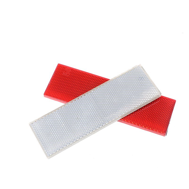 1Pcs Red White Car Truck Warning Reflective Safety Plate/Tape Reflector Stickers 14.5*4.5cm