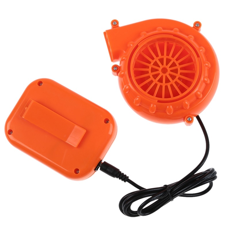 Ventilador Mini para disfraz inflable de cabeza de mascota 6V alimentado por 4xAA batería seca naranja: Default Title