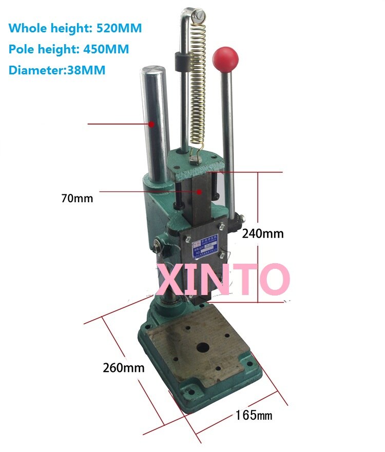 Midden, vierkante kop en ronde, handleiding winkel druk gat hand tool: X020002 square head