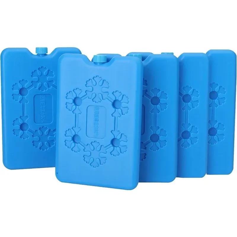 Bolsa de hielo reutilizable, paquetes de congelador ultrafinos, caja de inyección de agua portátil, paquetes frescos de larga duración para exteriores: plum