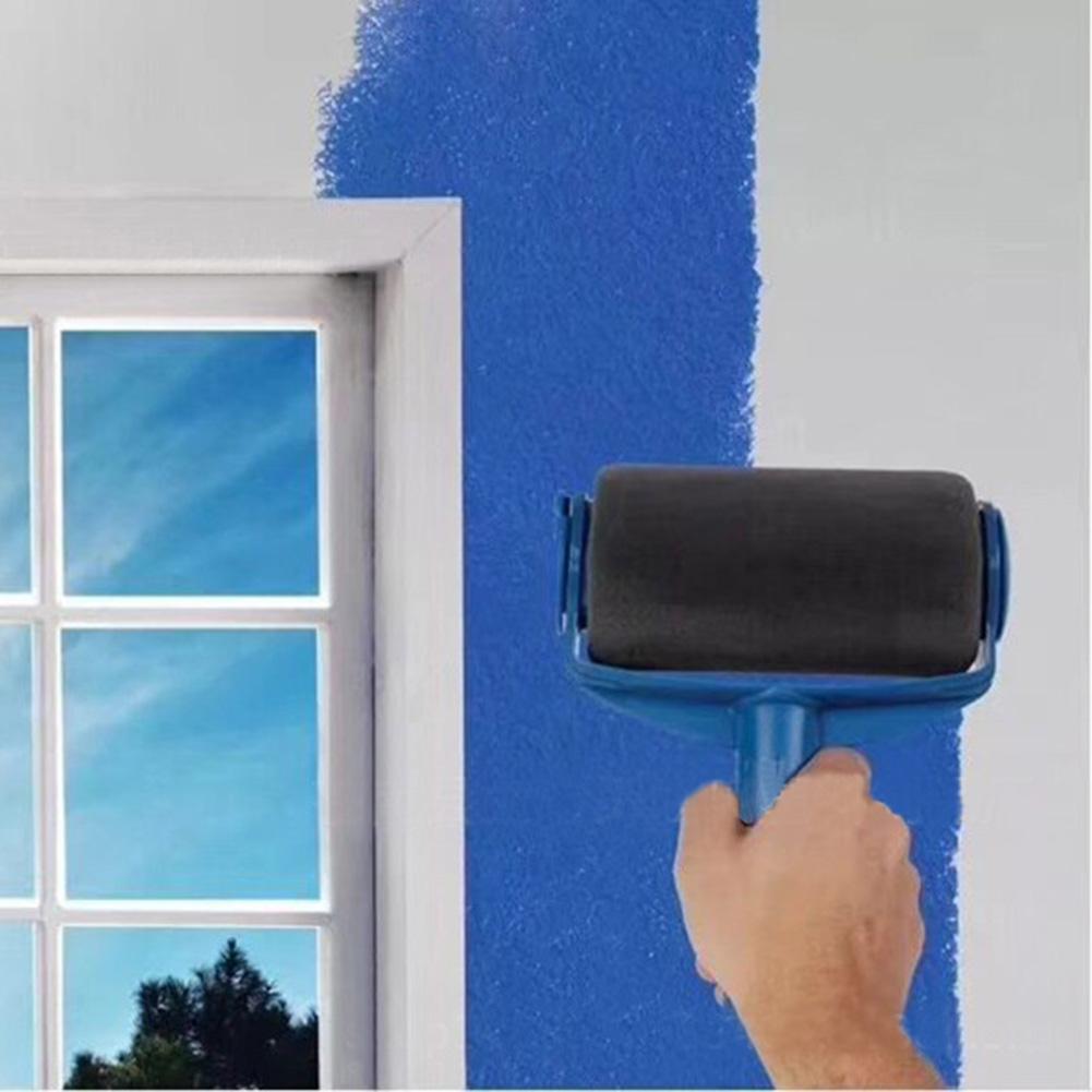 Multifunction DIY Paint Roller Brush Handle Tool Home Office Room Wall Roll Paint Brush Kits Triangle Wall Decor Paint Roller