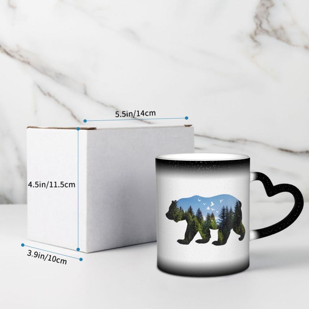 Dagelijks Is Aarde Dag Natuur Bos Wilde Beer Koffie K Mokken Glas Cups Tazas Set Wegwerp Solo Houder Donut Thuis tuin Paar