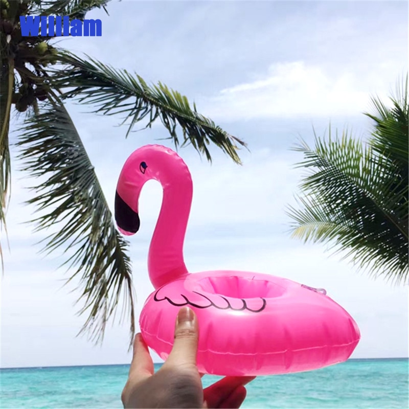 Mini unicorn coasters oppustelig kop og alle slags luftpuder holder drikkebåde sommer poolfest hawaii strandfest