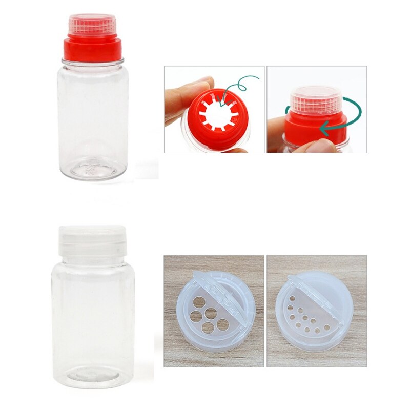 7 pcs Portable Spices Seasoning Jar Bag BBQ Organizer Seasoning Bottles Set for Camping BBQ Picnic