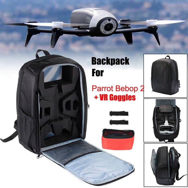 Für Papagei Bebop 2 Rucksack Schulter Tasche + 4Stck Propeller Tragbare Reise Lagerung Tasche Tasche Für Papagei Bebop 2 Energie Fpv
