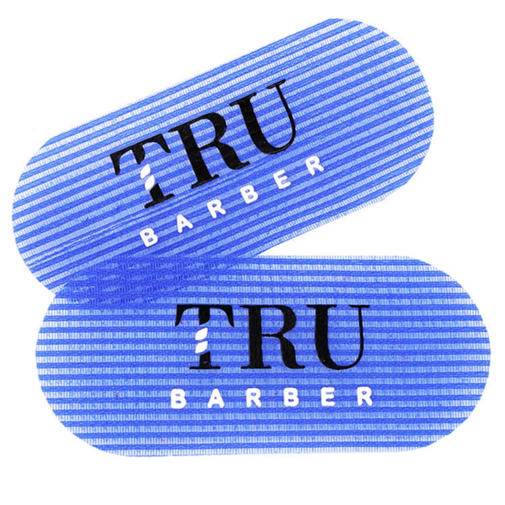 2/4 Uds. Pegatina de estilismo para cabeza de aceite de peluquería, pegatinas para el cabello con gradiente tallado de Velcro, accesorios para peluquero y salón: Caqui oscuro