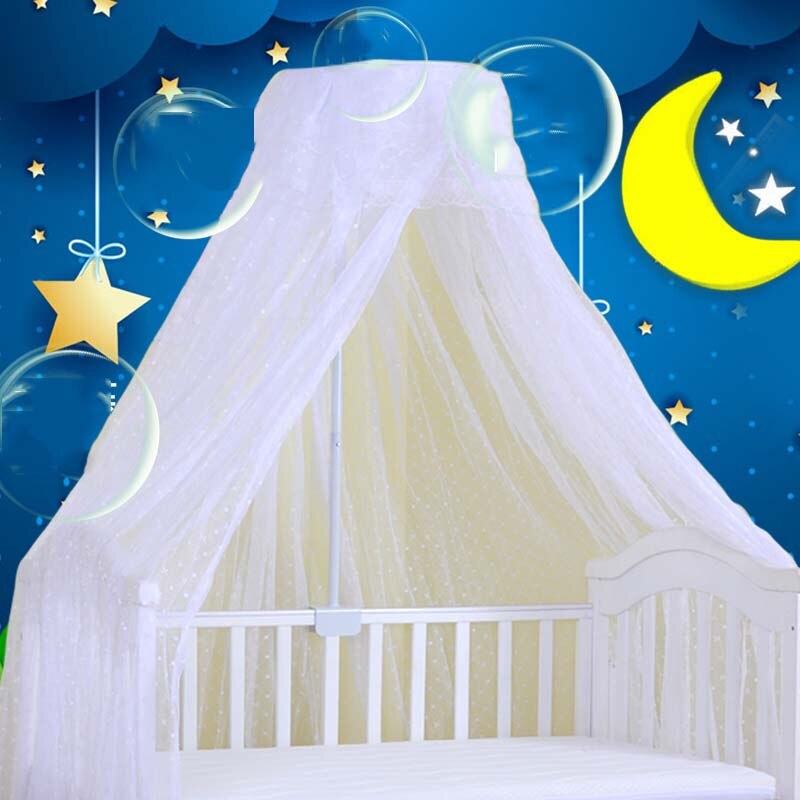 Universal Mosquito Net For Baby Crib Bi-Parting Mesh Dome Tent Baby Canopy For A Cot Curtains Liftable Infant Netting