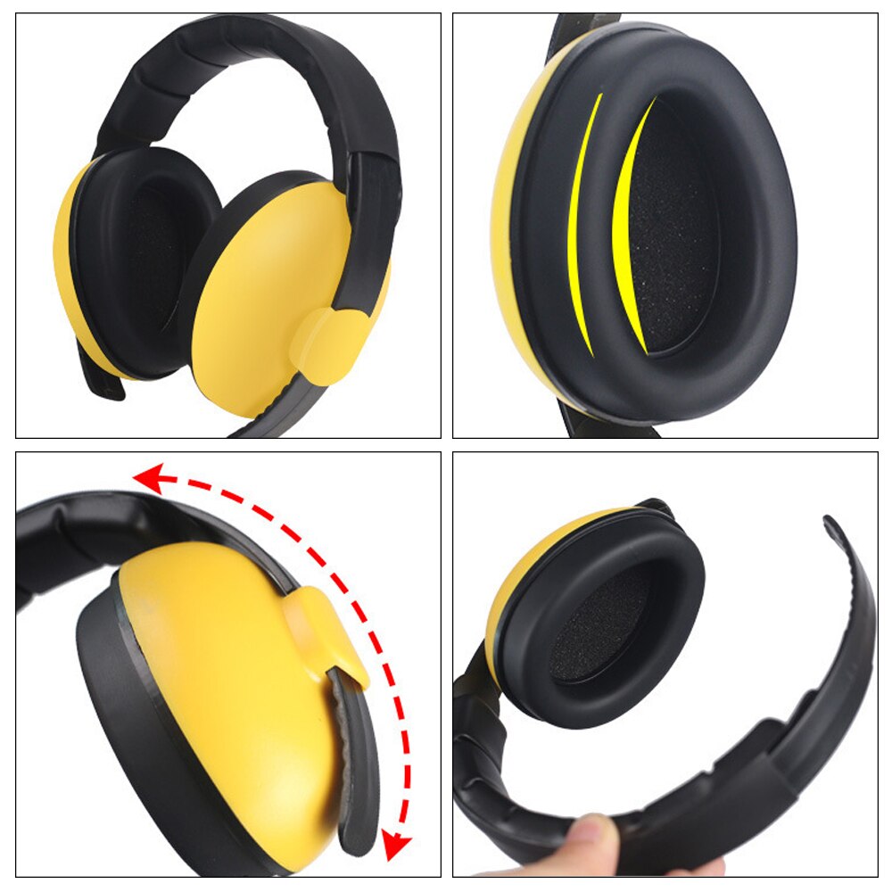 Adjustable Baby Earmuffs Infant Kids Hearing Protector Noise Reduction Ear Protection Ear Muffs