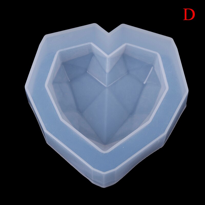 Stampo in silicone a forma di cuore con 3d aromi, stampo in silicone a forma di cuore per decorazioni auto, stampi in resina per candele fai da te: D