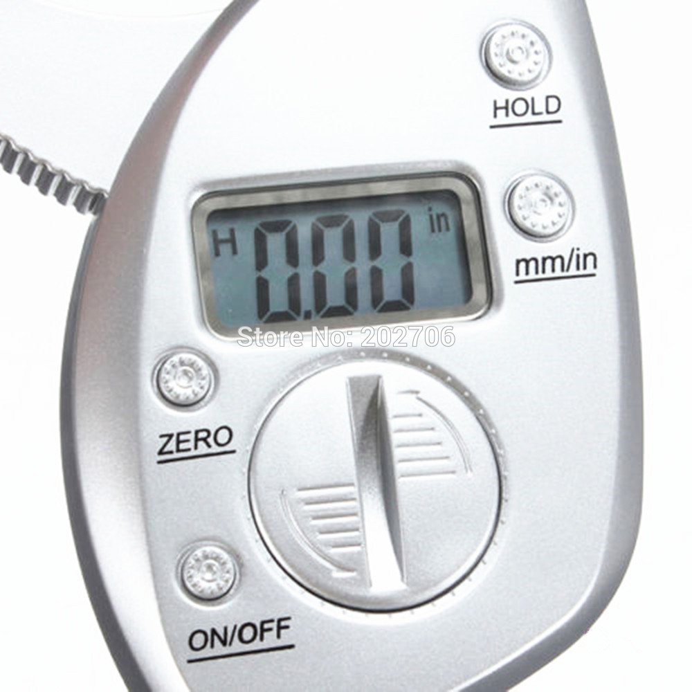 Digitale lichaamsvetmeter voor de detailhandel, huidplooimeting, vetdiktemeter, huidplooimeter, digitale adipometers