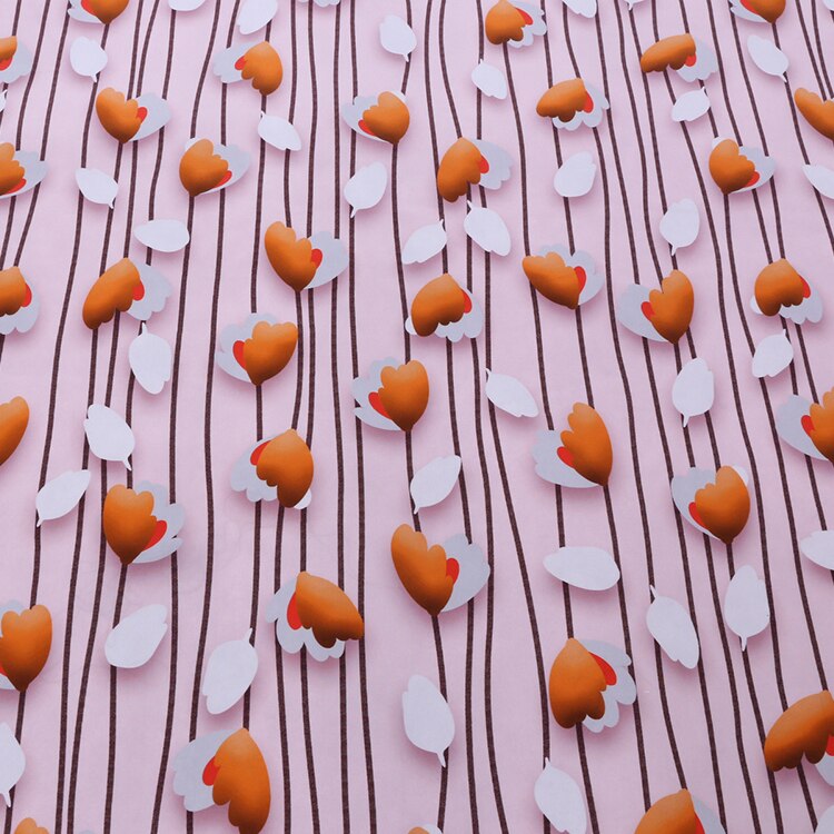 1 Meter Tulip 16mm Crepe De Chine Summer Silk Fabric