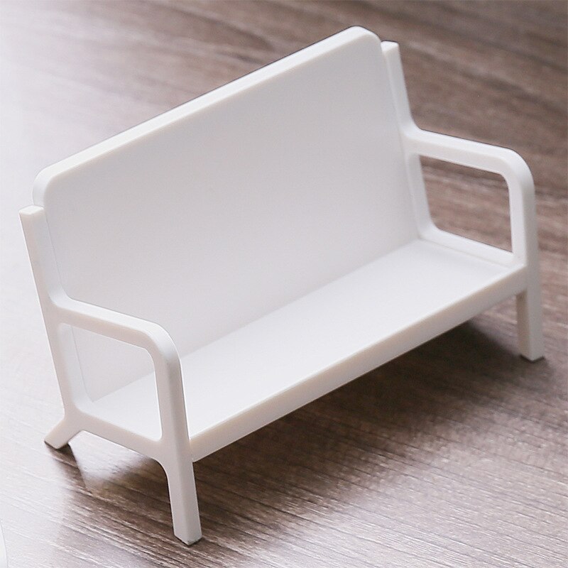 Bench Figure Business Card Case Simple Style Sofa Calling Card Holder Modern Name Card Ornament for Office Table