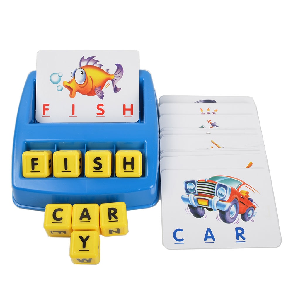 Engels Leren Bijpassende Letters Blokken Kaart Lade Game Met Instructie Kinderen Educatief Speelgoed Leren Geletterdheid Fun