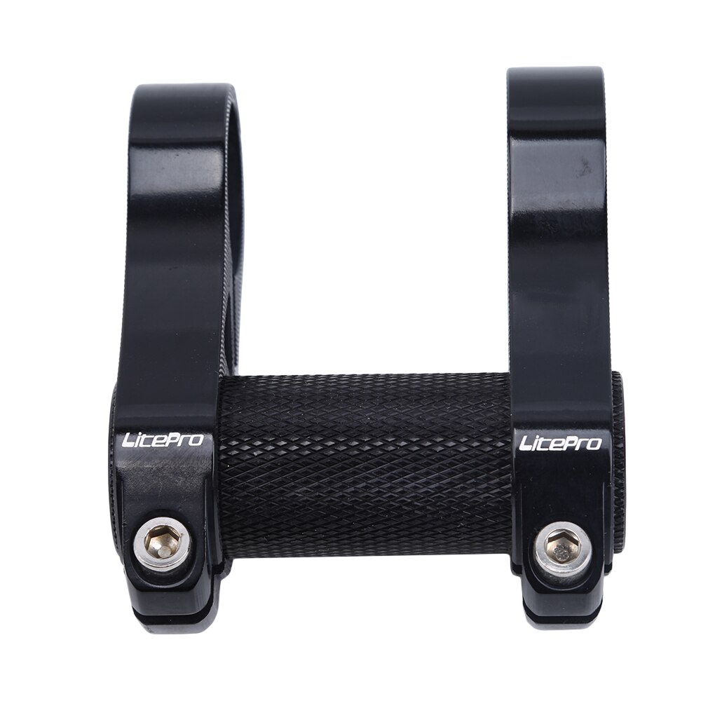 bicycle double stem riser bicyle handlebar stem adjustable folding bike handlebar stem black, red, silver: black