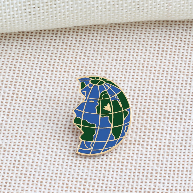 Brooches Space Travel Collection Enamel Pin Planet Earth Wishing Bottle Lapel Pin Unisex Denim Cartoon Badges Pins Jewelry