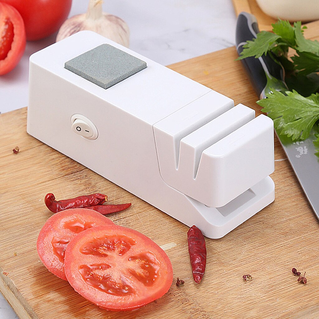 Electric Sharpener Kitchen Tool Scissor Sharpening Honing Machine USB