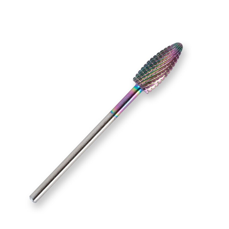 Nail Boor Regenboog/Blauw/Zwart Coating Hardmetalen Bramen Nail Cutter Voor Cuticle Manicure Boor Machine Nail bestanden: Rainbow 01