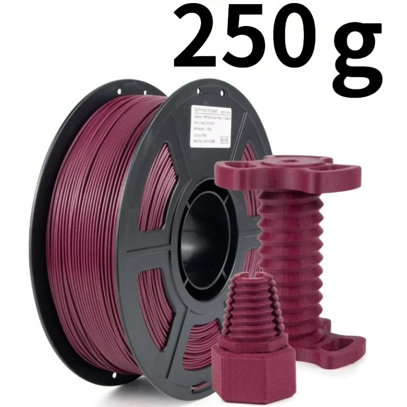 Filament PETG en Fiber de carbone 1.75mm, Filament PETG-CF résistant à l'usure et à la chaleur, excellente adhérence intercalaire PETG 1kg/250g: Naturel