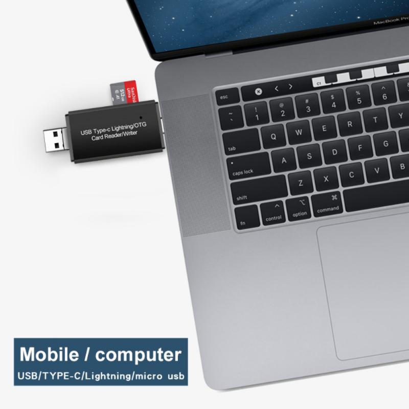 Mini Kaartlezer Otg Usb Flash Drive 16Gb/32Gb/64Gb/128Gb voor Iphone Ipad Tablet Telefoon Pen Drive Usb Stick