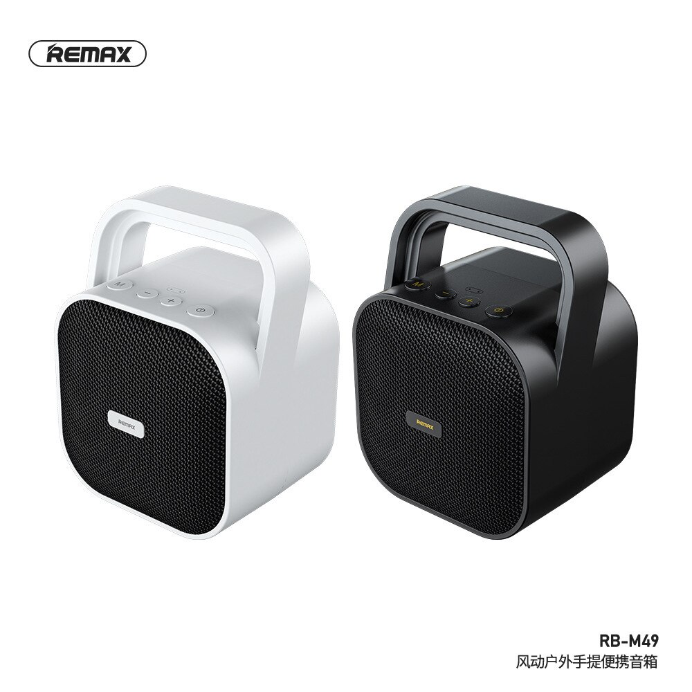 Outdoor Draagbare RB-M49 Bluetooth Speaker Draagbare Meerdere Afspelen Modi: WHITE