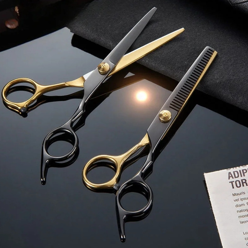 Frisørsaks barbertilbehør hårudtynding metalsaks tandsaks stylingværktøj klippesaks