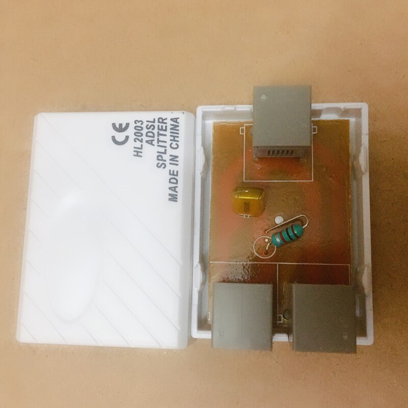 1PC ADSL divisore modem telefono banda larga fax filtro in linea rete telefonica ADSL divisore vocali