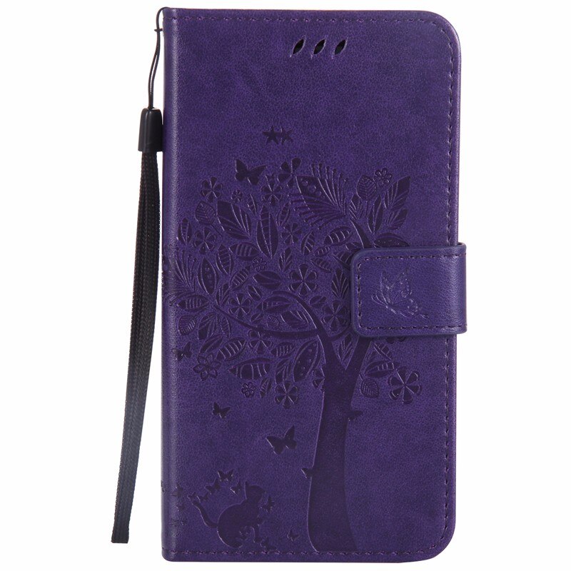 Para Nokia 2,3 6,2 pulgadas Original de lujo funda de silicona para Nokia 2,3 cartera Flip Funda de cuero para Nokia 2,3 cubierta: Purple
