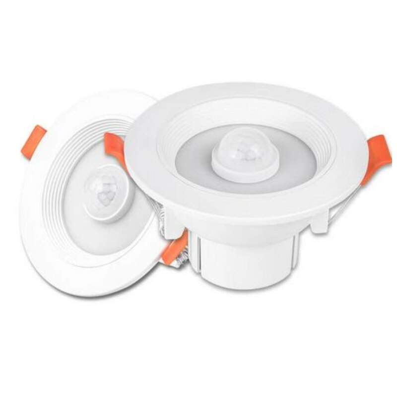 YX-9255S Moderne Led Kantelbaar Downlight Verzonken Ronde Plafond Spots 3W/5W/7W/8W Motion Sensor Auto Licht Lamp: 9W