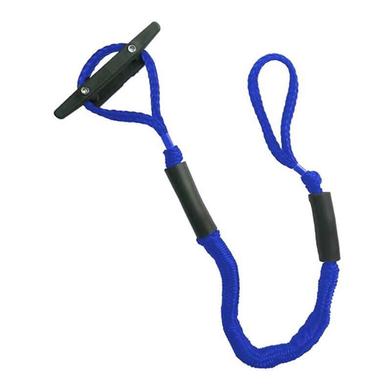 Jaycreer bungee dock lines docking tau fortøyning tau sjokksnorer for båt, pwc, jetski, pontong, kajakk, kano, båt, vannscooter: Blå