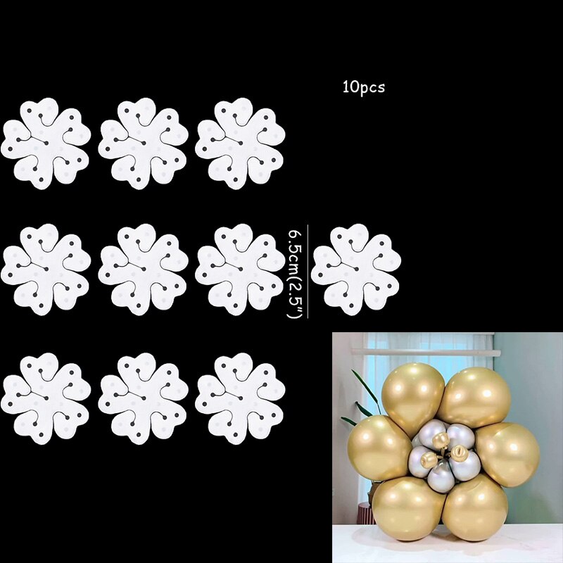 5m pvc rubberen ballonnen kettingklemmen ballonnen boog achtergrond decoratie bruiloft verjaardag feestdecoraties kinderen babyshower ballon bollen: 10 stuks bloemenklemmen