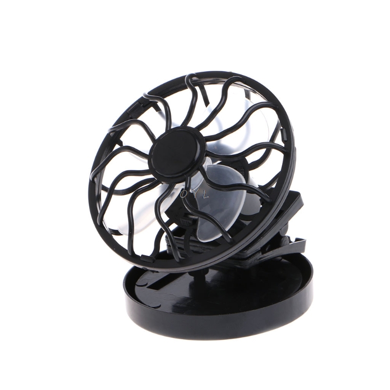 Mini Clip-on Solar Fan Direct Sun Panel Powered Portable Summer Cooling Fan For Travel Camping Fishing Outdoors Cooler