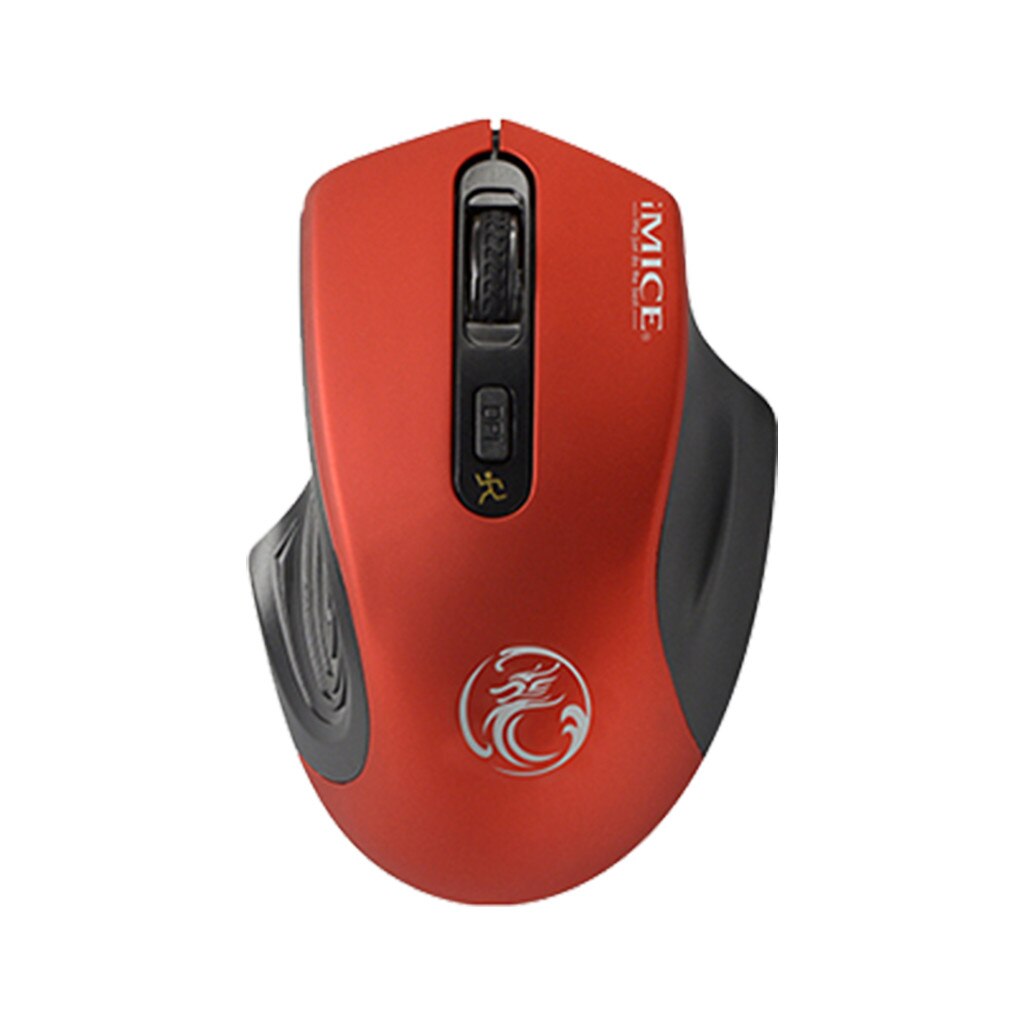 2.4G Wireless Mouse Imice E-1800 For Laptop PC Adjustable USB Receiver Game Mice Computer Ergonomic Mause For Laptop #929: RD