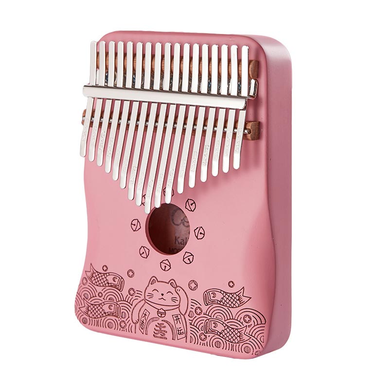 Kalimba 17 Sleutel Roze Duim Piano Mahonie Profess... – Grandado