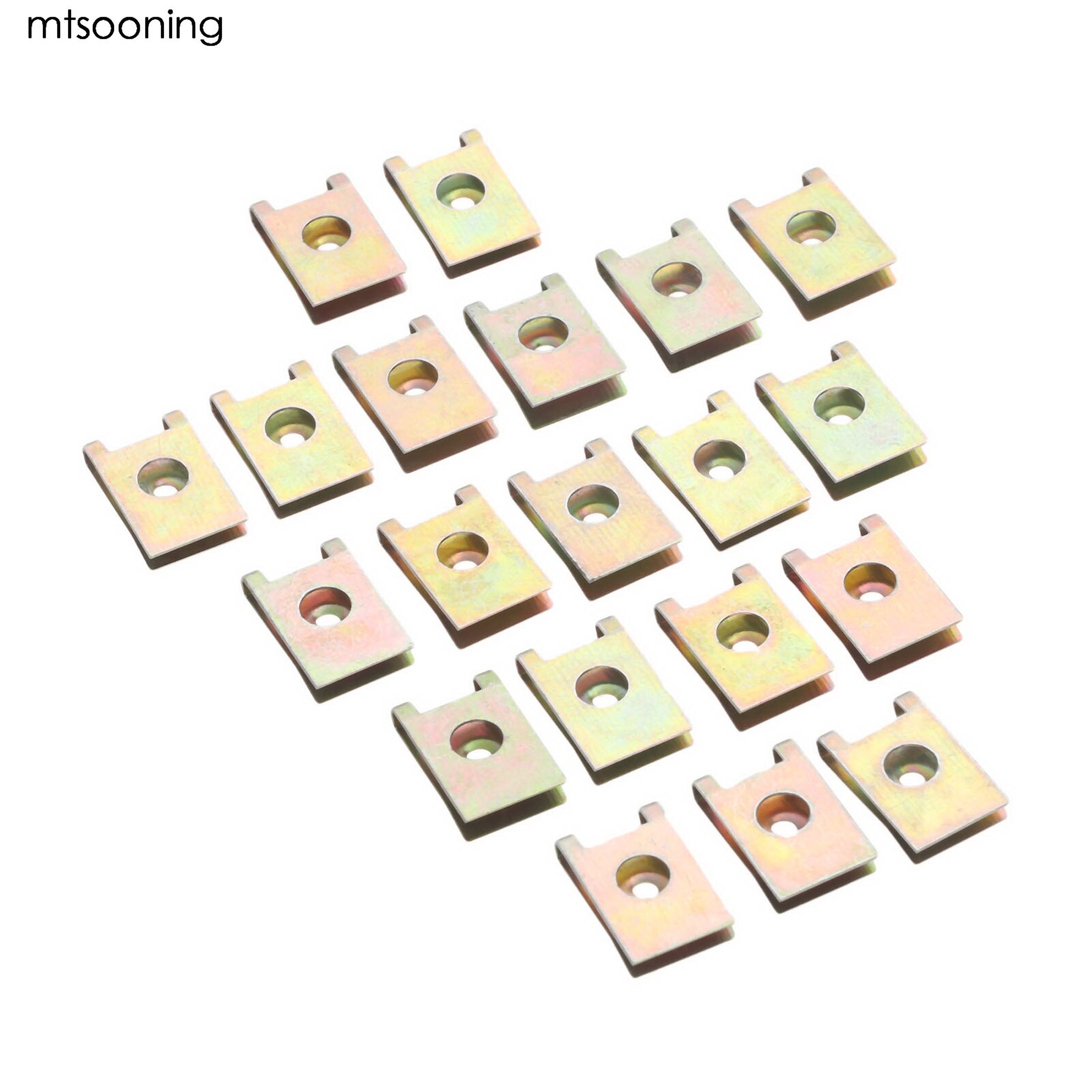 Clips de fixation de voiture, 20 pièces, Base à vis Type U 3mm, Clips de fixation de montage, pare-choc de moteur Automobile