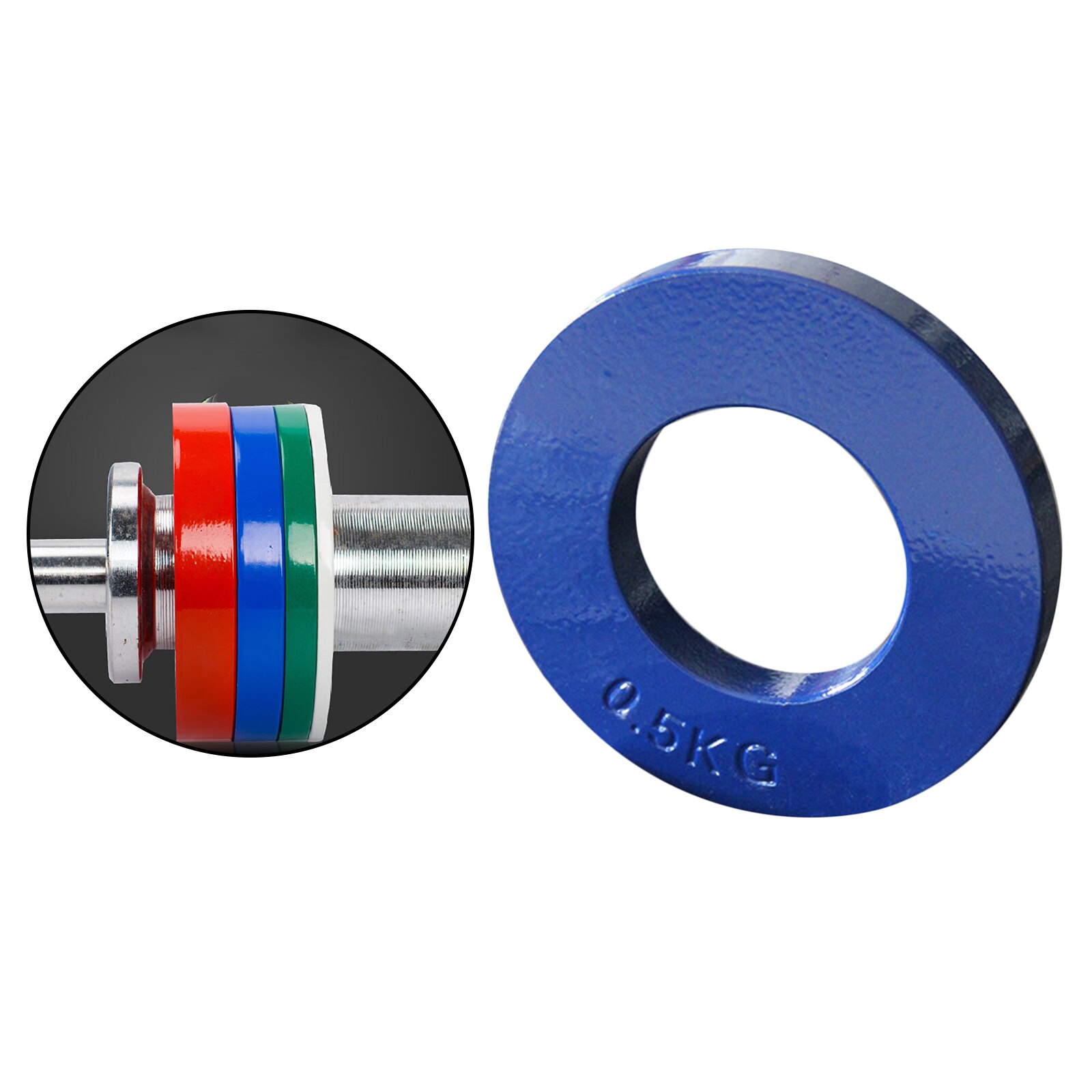 Fractional Weight Plates Steel 2'' Diameter Micro Weight Plate for Barbell or Dumbbell Overloading Training Accessories