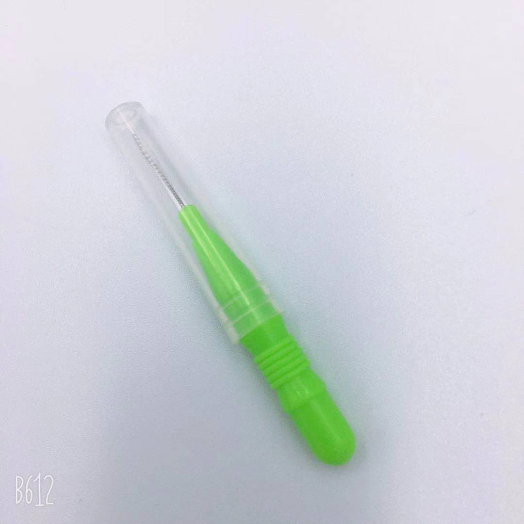 Palillo de dientes para el cuidado, cepillo Interdental, aparatos ortopédicos para encías, palo de hilo Dental suave, palillo de dientes, herramientas de limpieza para el cuidado bucal, portátil y práctico: Gris