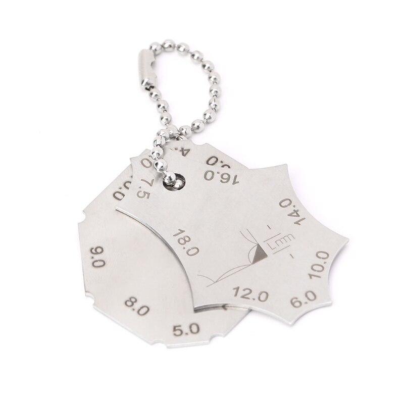 2 Pcs Welding Tools Stainless Steel Welding Gauge Inspection Weld Ulnare Ruler