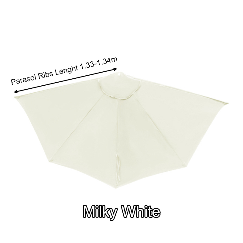 Medio Parasol para exteriores, tela reemplazable para pared, medio paraguas semicircular, tela superior sin soporte, toldo parasol: YELLOW