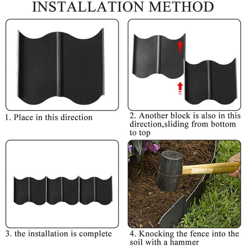 20PCS Gardening Small Fence Small Fence Garden Plastic Fence Decoration Potted Vegetables Fruit And Vegetable Planting Fence U3