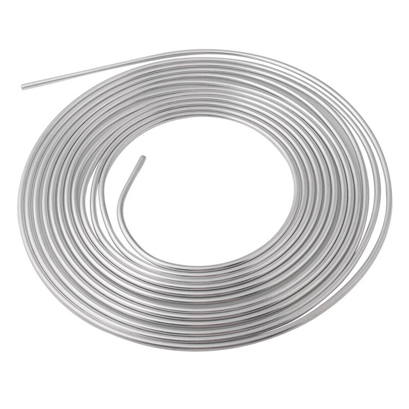 Galvanized Iron Brake Line Tubing Kit 3/16 OD 25 Foot Coil Roll All Size Fittings